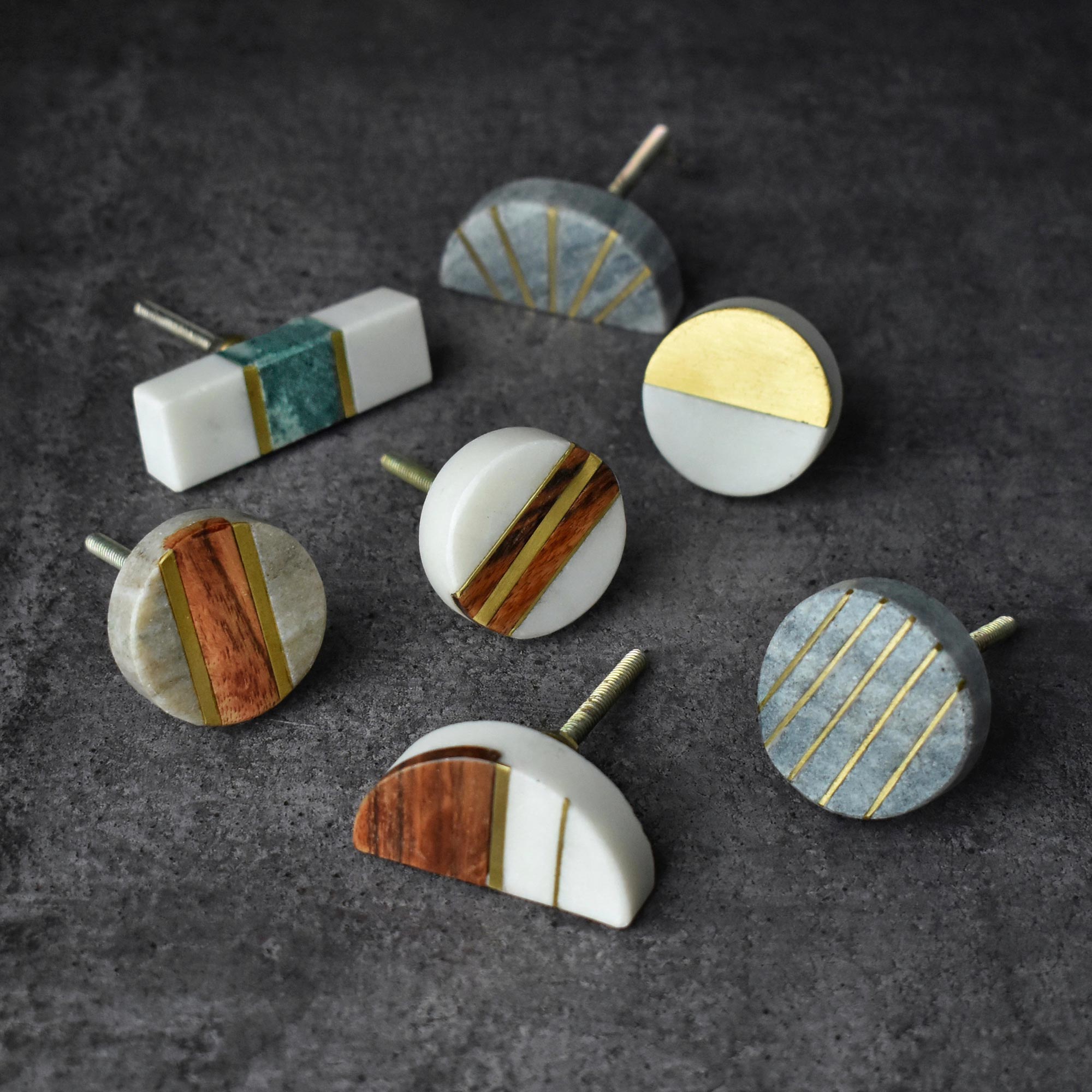 Stone Cabinet Drawer Knobs and Pulls – Spruce and Pop