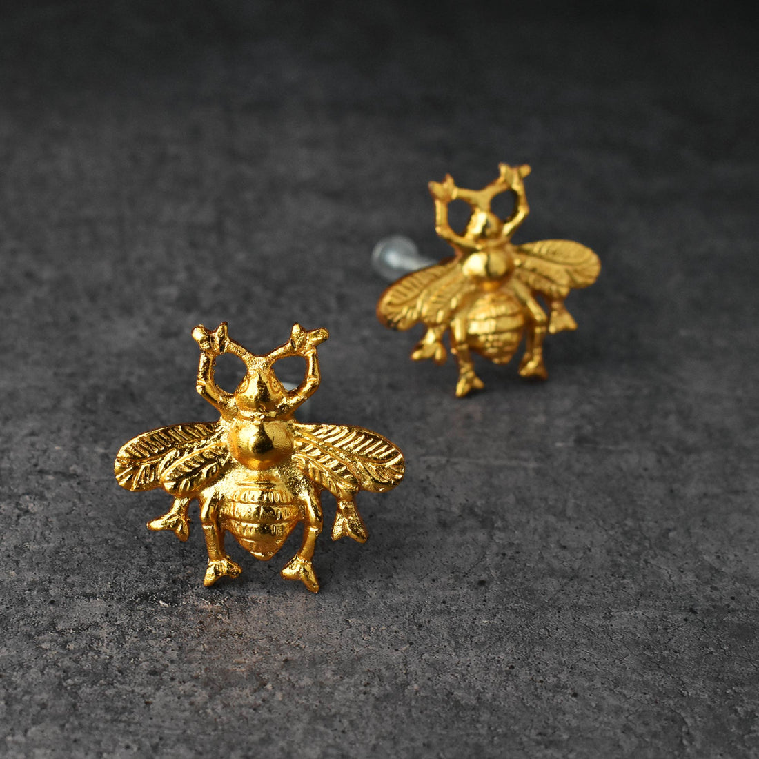 Penelope Brass Bee Cupboard Drawer Knob