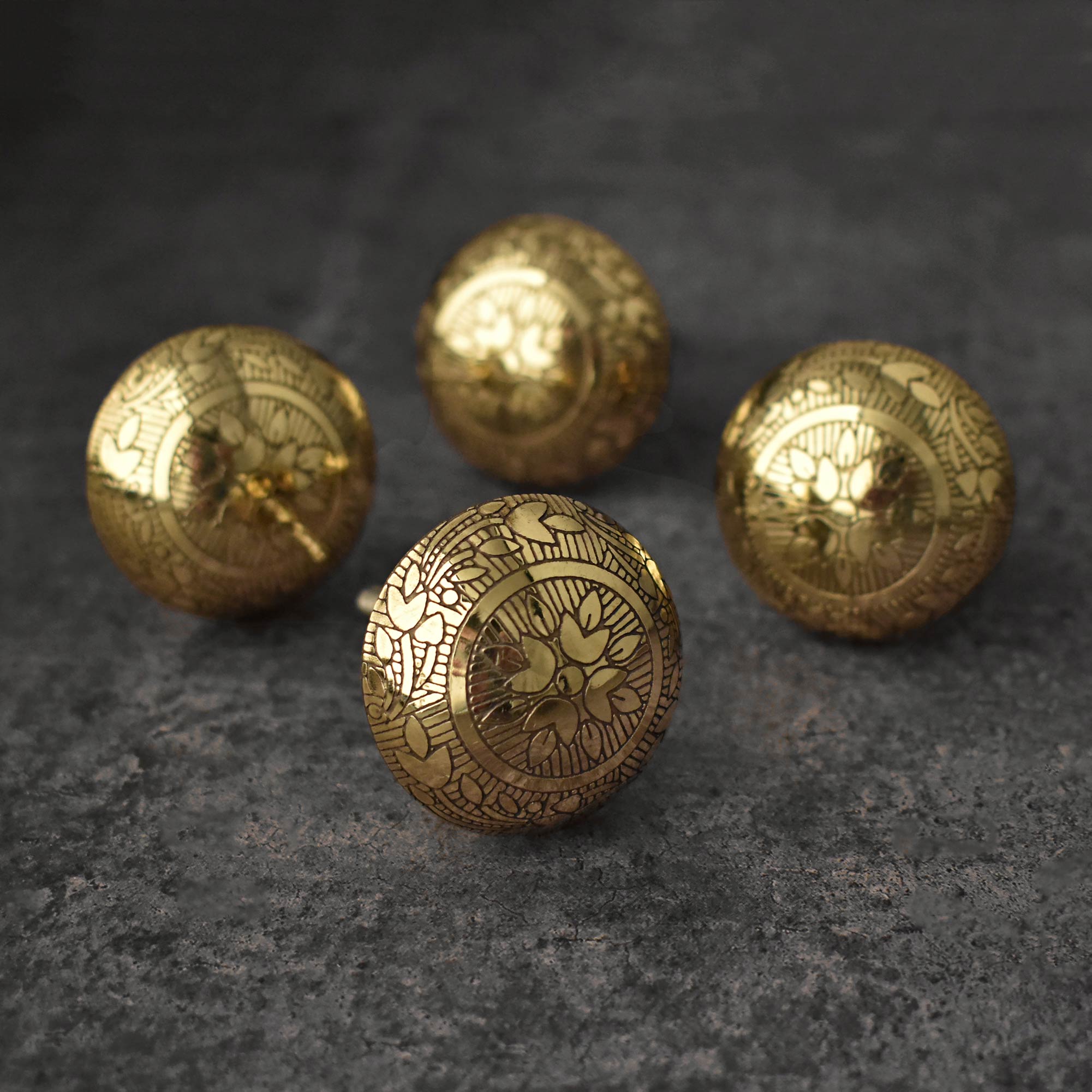 round brass cabinet knob