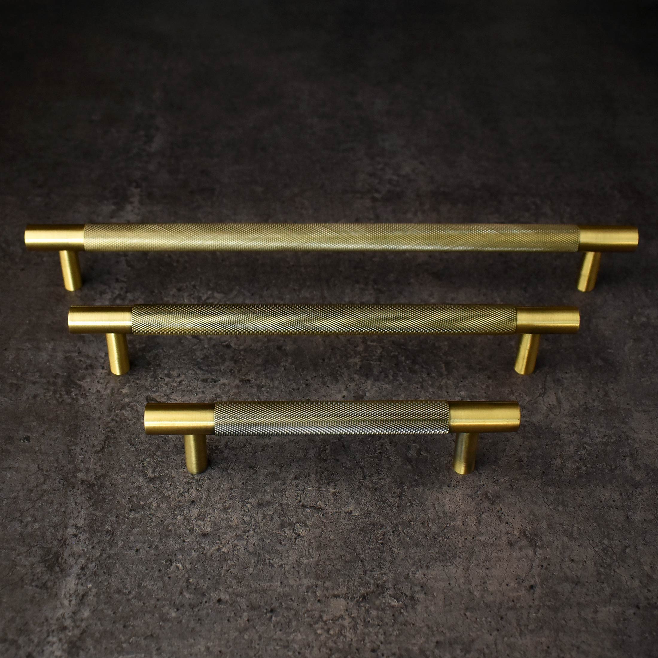 long brass handles