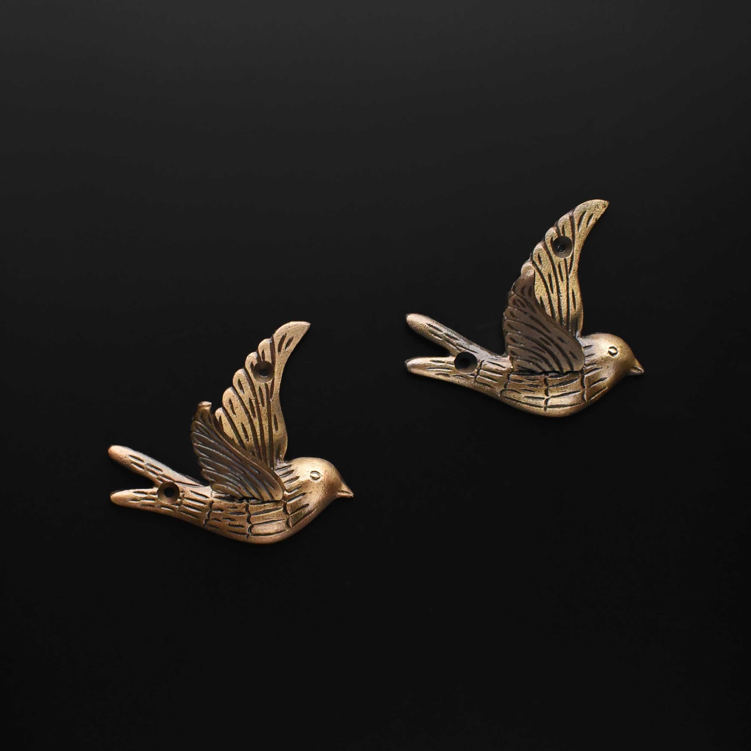 Finch Bird Cast Iron Wall Hook Hanger