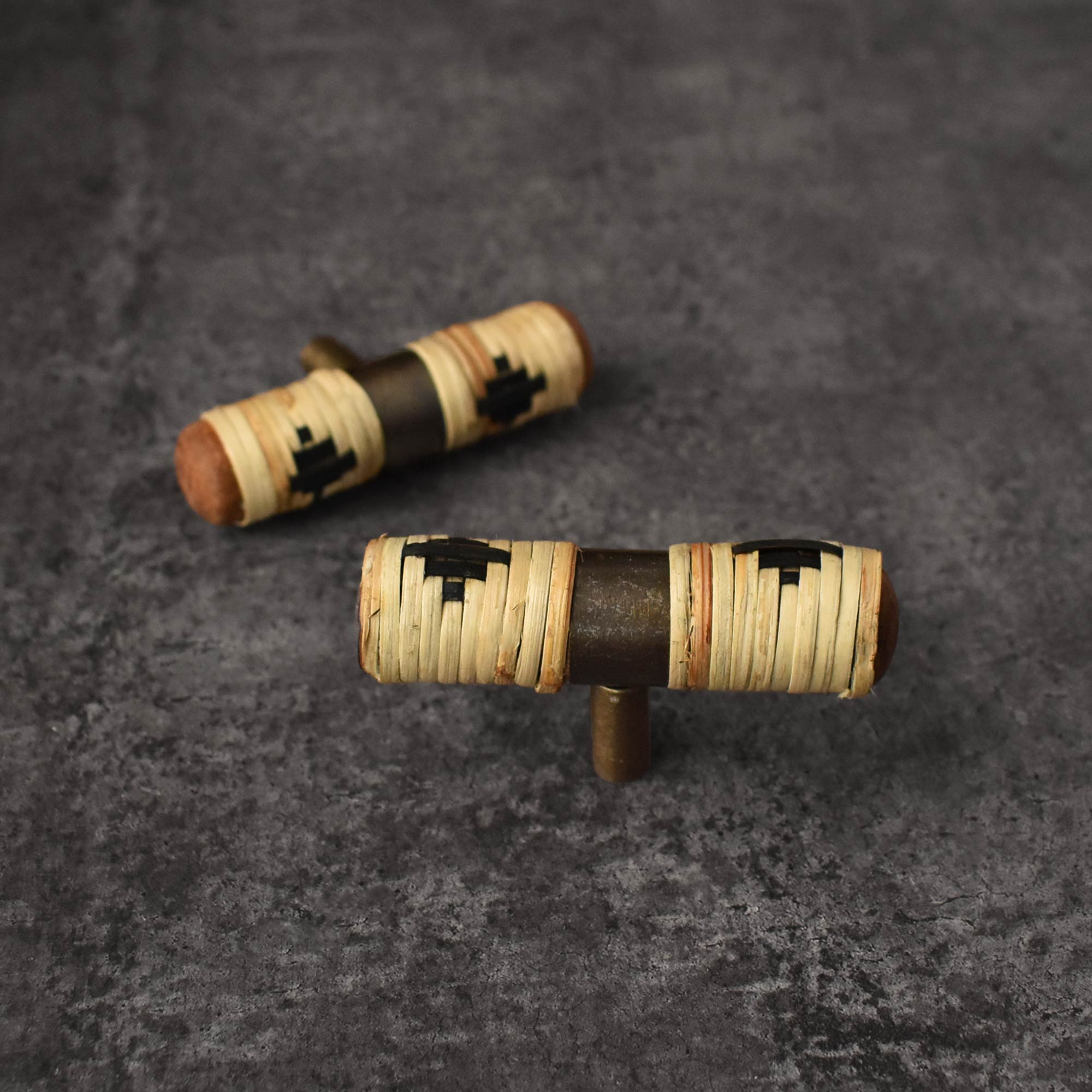 rattan drawer knob