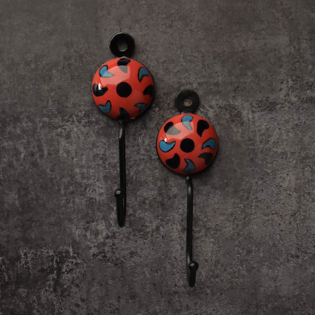 Scarlet Hold Ceramic Coat Wall Hook and Keys Hanger