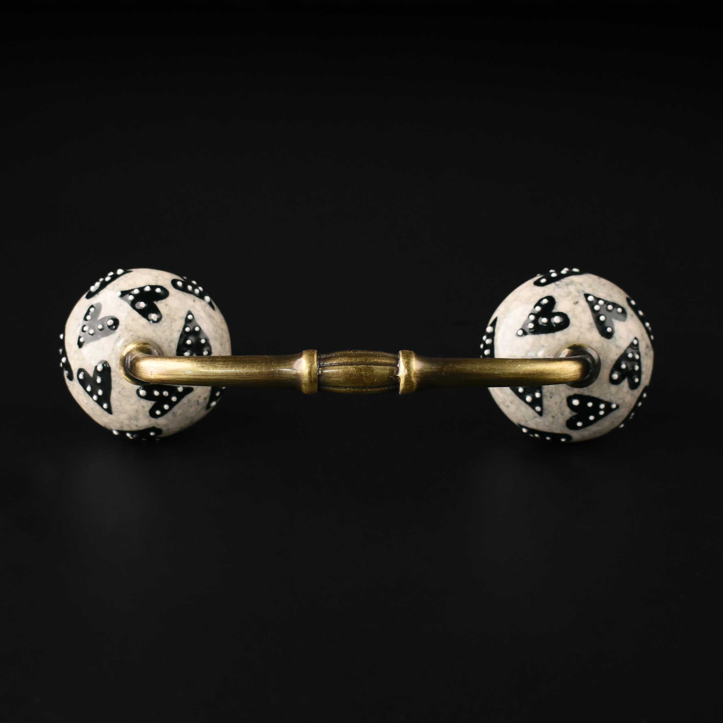 Mysore Floral Ceramic Knob Antique Cabinet Door Handle