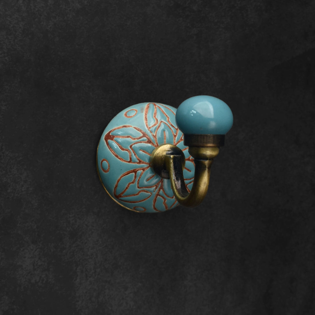 Hampstead Ceramic Coat Wall Hook and Keys Hanger