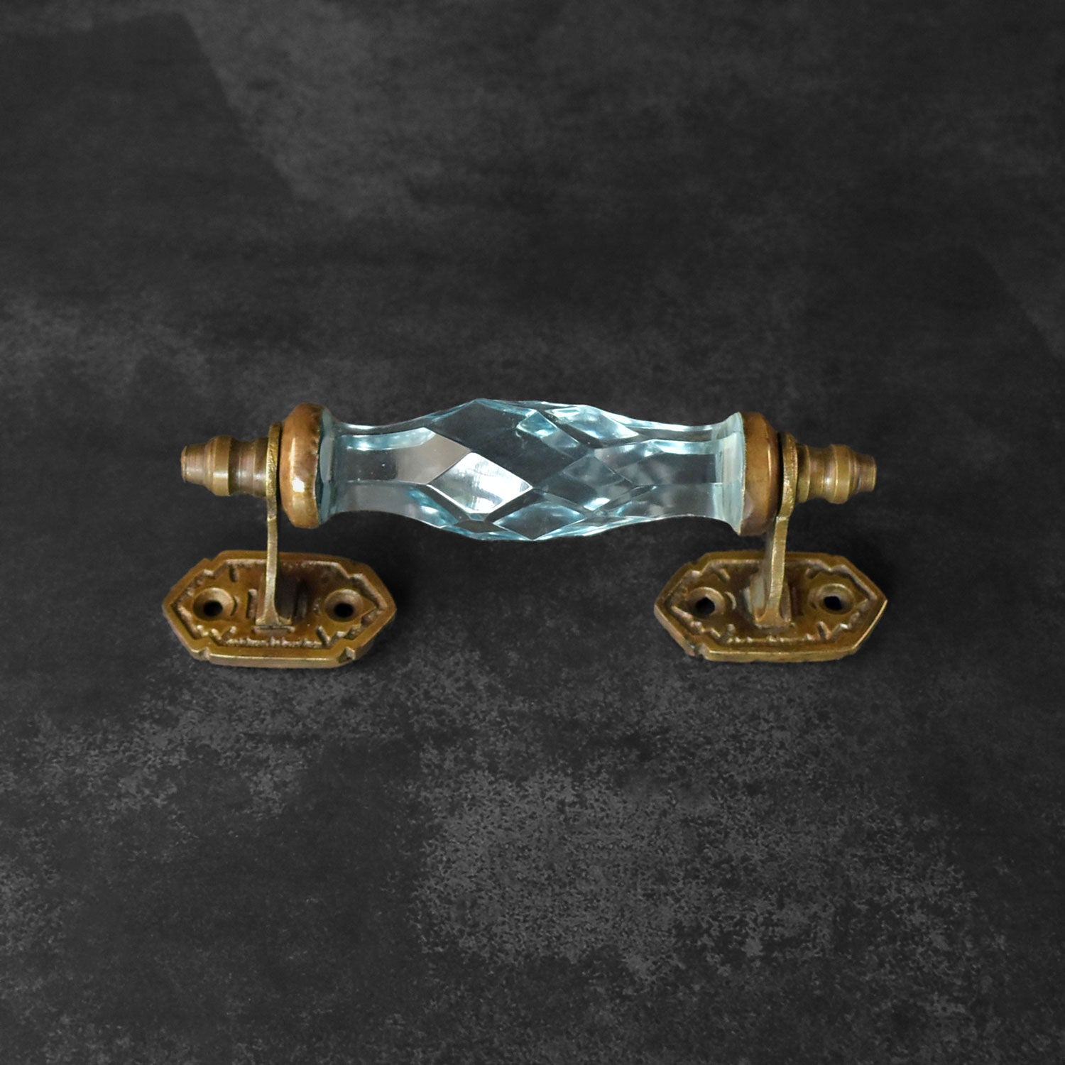 Balkhash Blue Glass Antique Cabinet and Drawer Handle