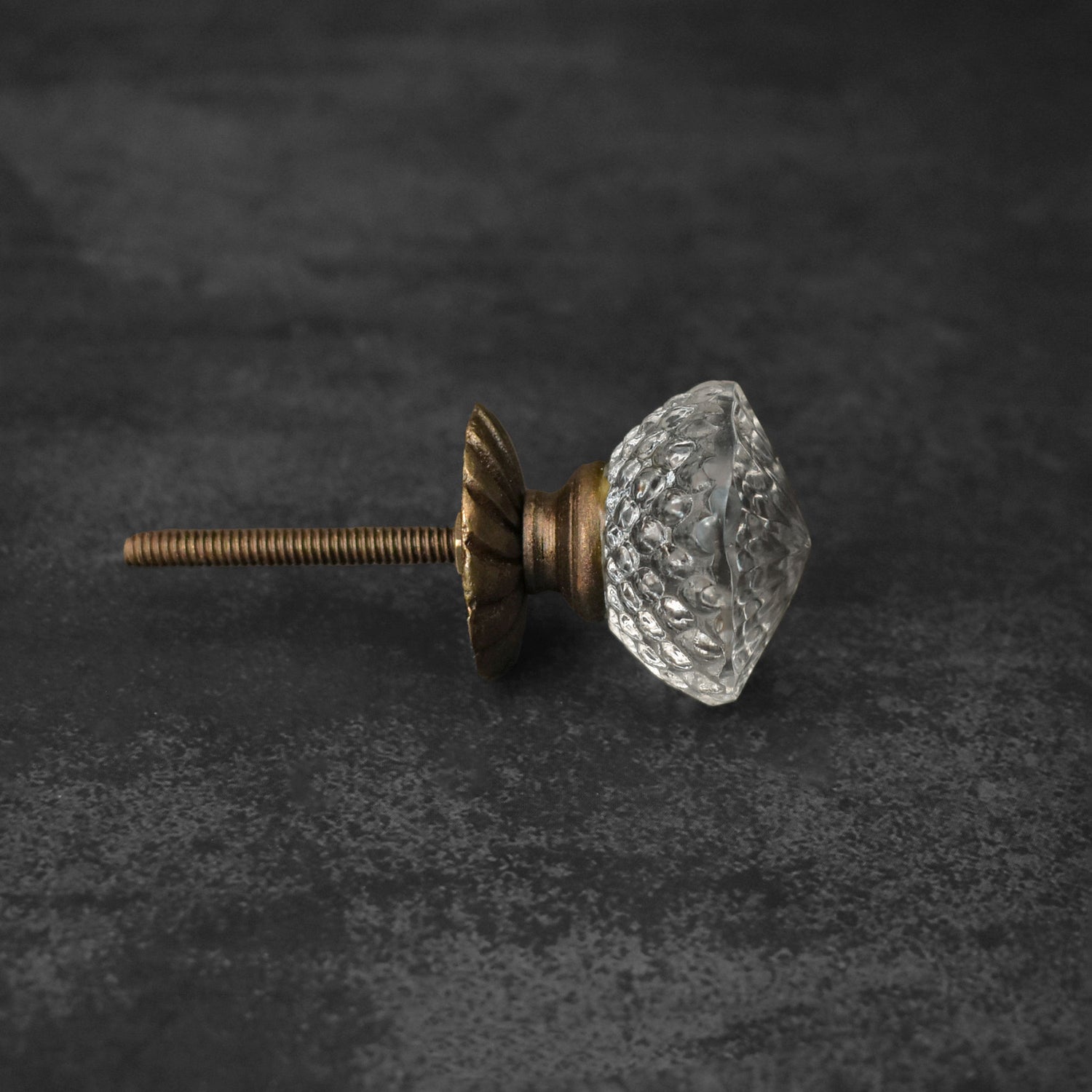 Grenoble Clear Glass Cabinet and Cupboard Door Knob