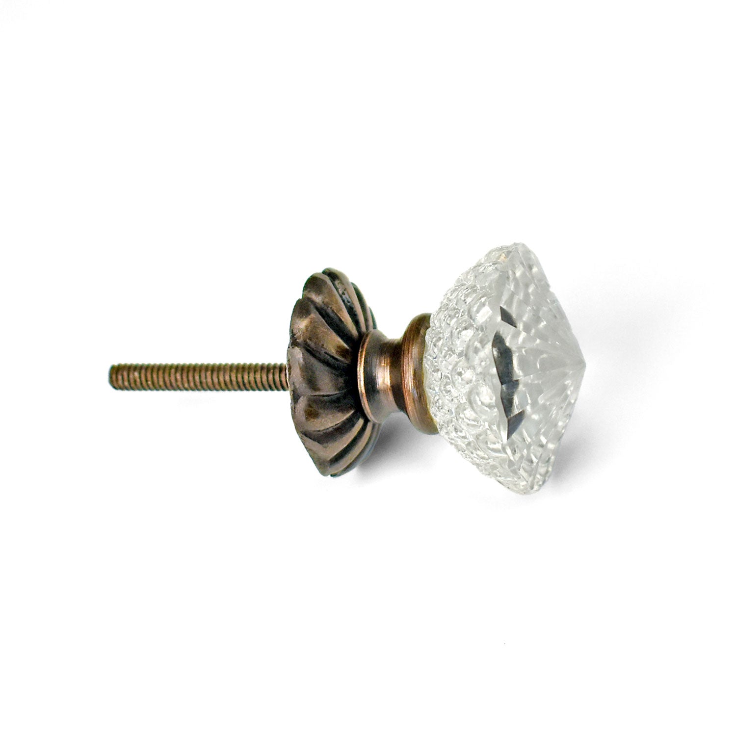 Grenoble Clear Glass Cabinet and Cupboard Door Knob