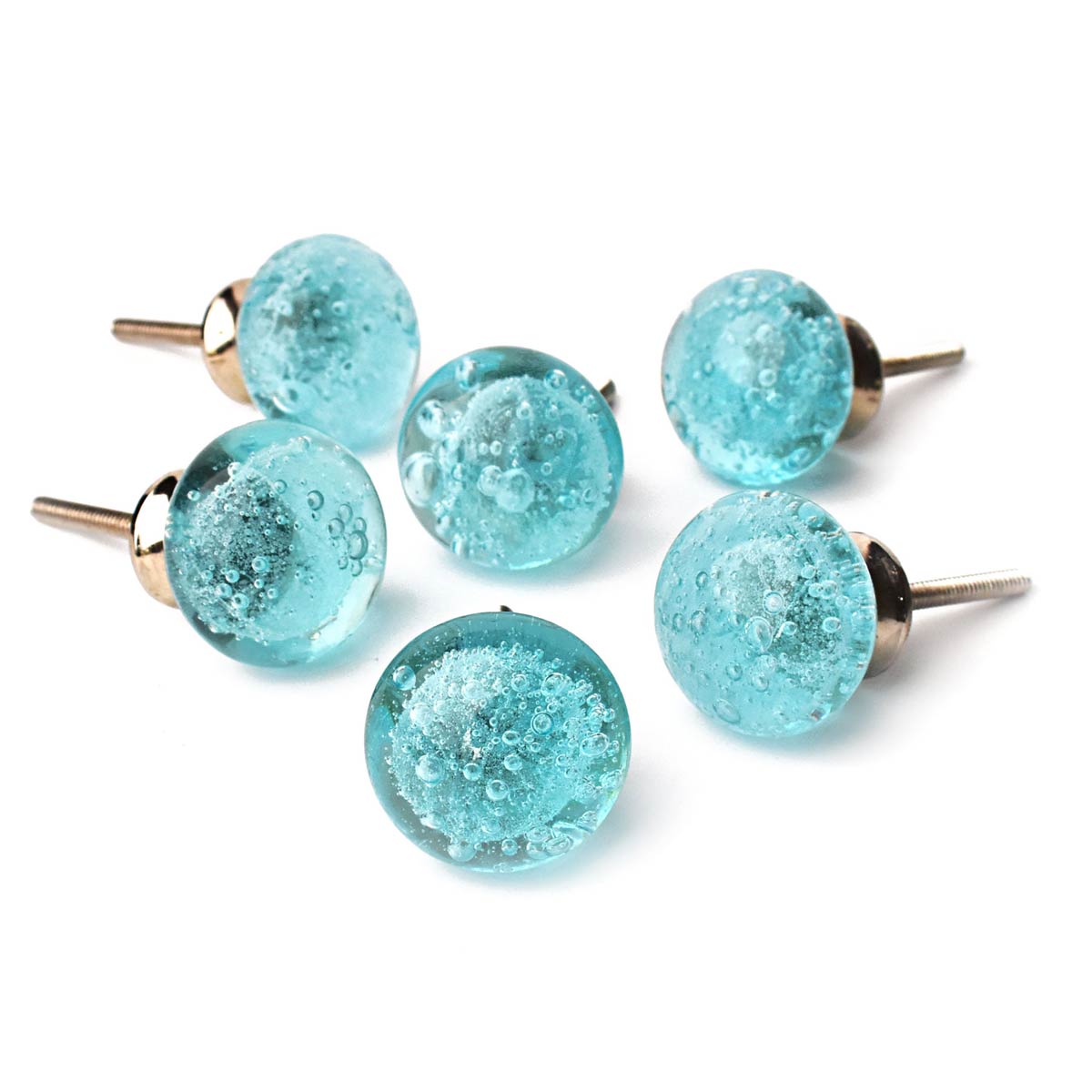 Kori Light Blue Bubble Glass Dresser Cabinet Knob and Pull Spruce and Pop Kori Light Blue Bubble Glass Dresser Cabinet Knob and Pull Spruce and Pop
