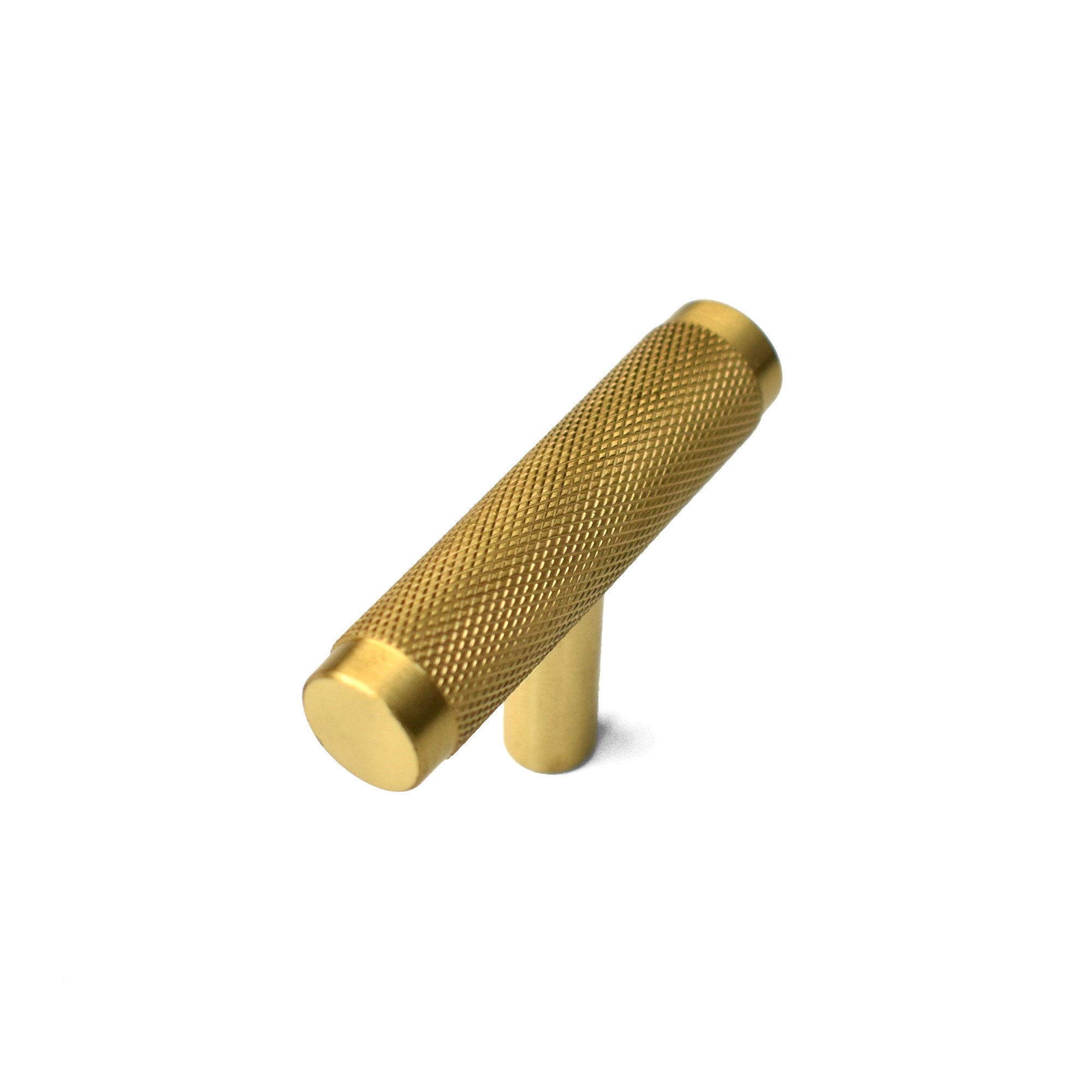 gold textured brass knob