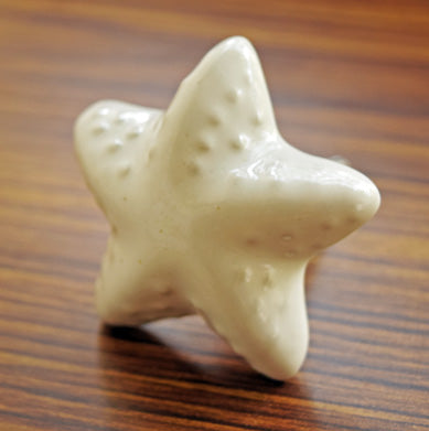 Partrick White Starfish Ceramic Drawer Knob