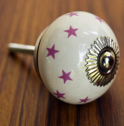 Starry Night Blue Ceramic Cabinet Drawer Knob