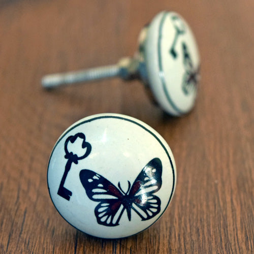 Kocho Ceramic Butterfly Drawer Knob