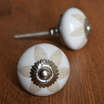 Galtonia Bloom Ceramic Cabinet Knob