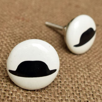 Sombrero Ceramic Cabinet Drawer Knob