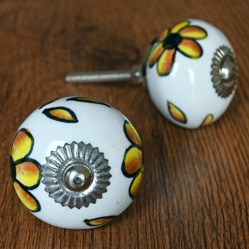 Poppy Parade Ceramic Drawer Knob