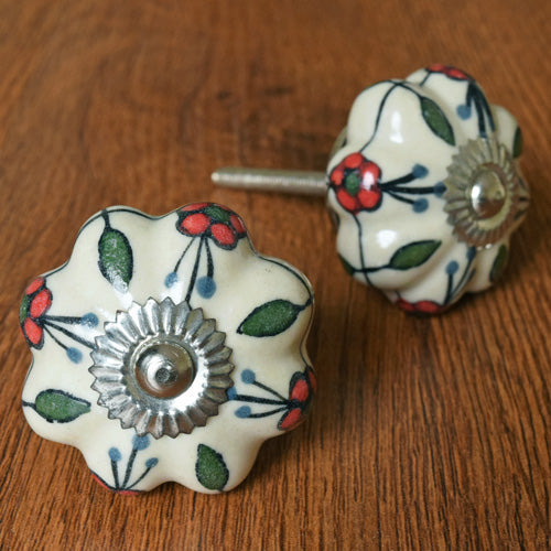 Sankofa Ceramic Melon Drawer Knob