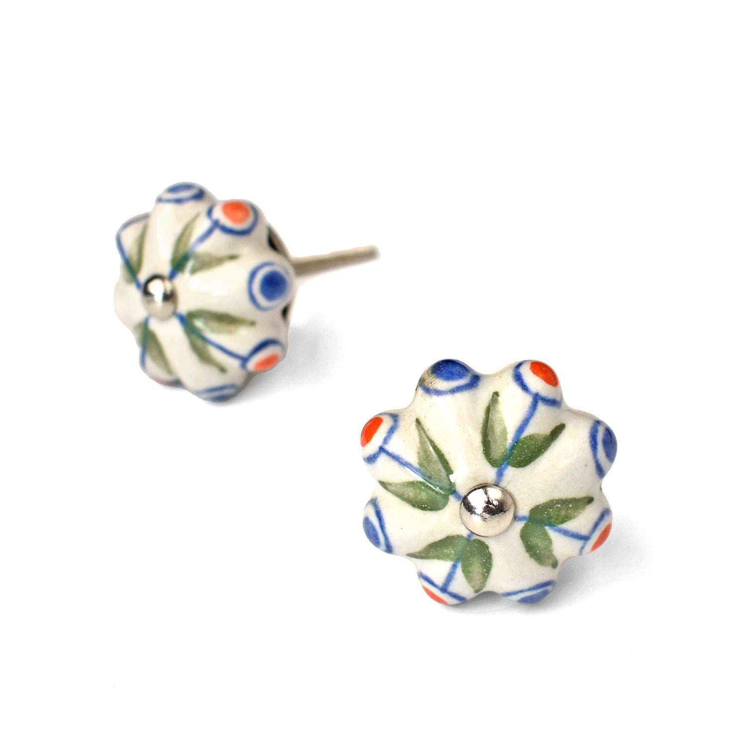 Ithiria Multicolour Flower Ceramic Drawer Knob