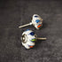 multi coloured ceramic melon cabinet knob