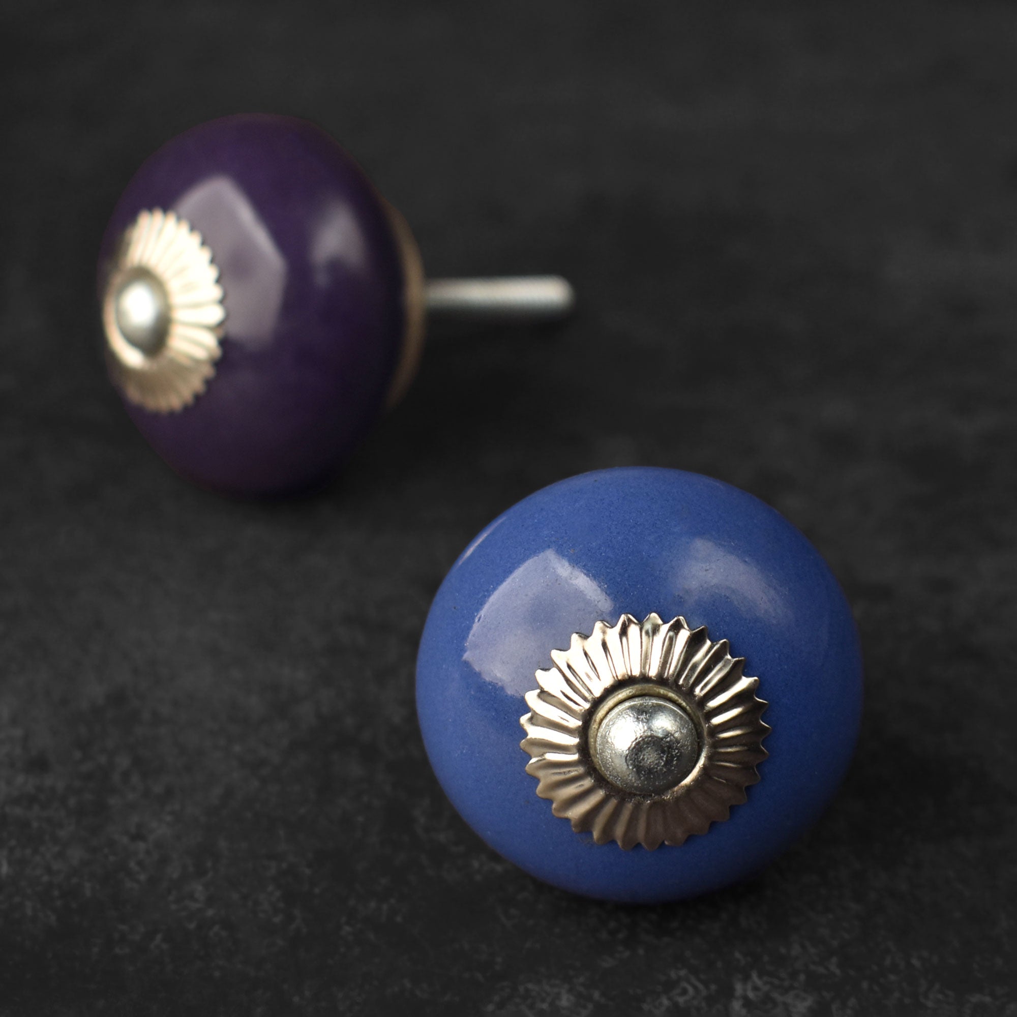Damson Ceramic Cabinet Dresser Knob