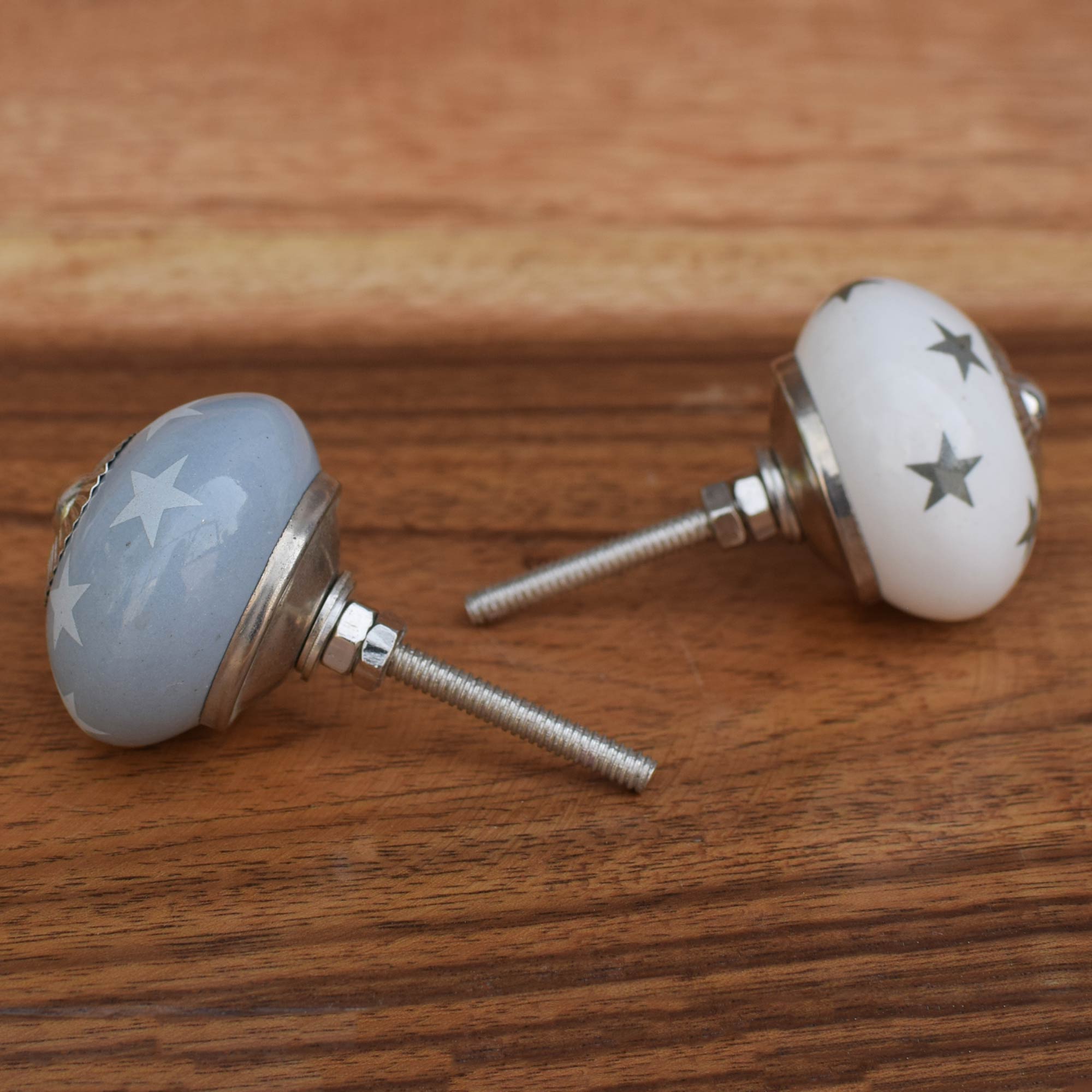 Starry Starry Night Round Ceramic Cabinet Drawer Knob