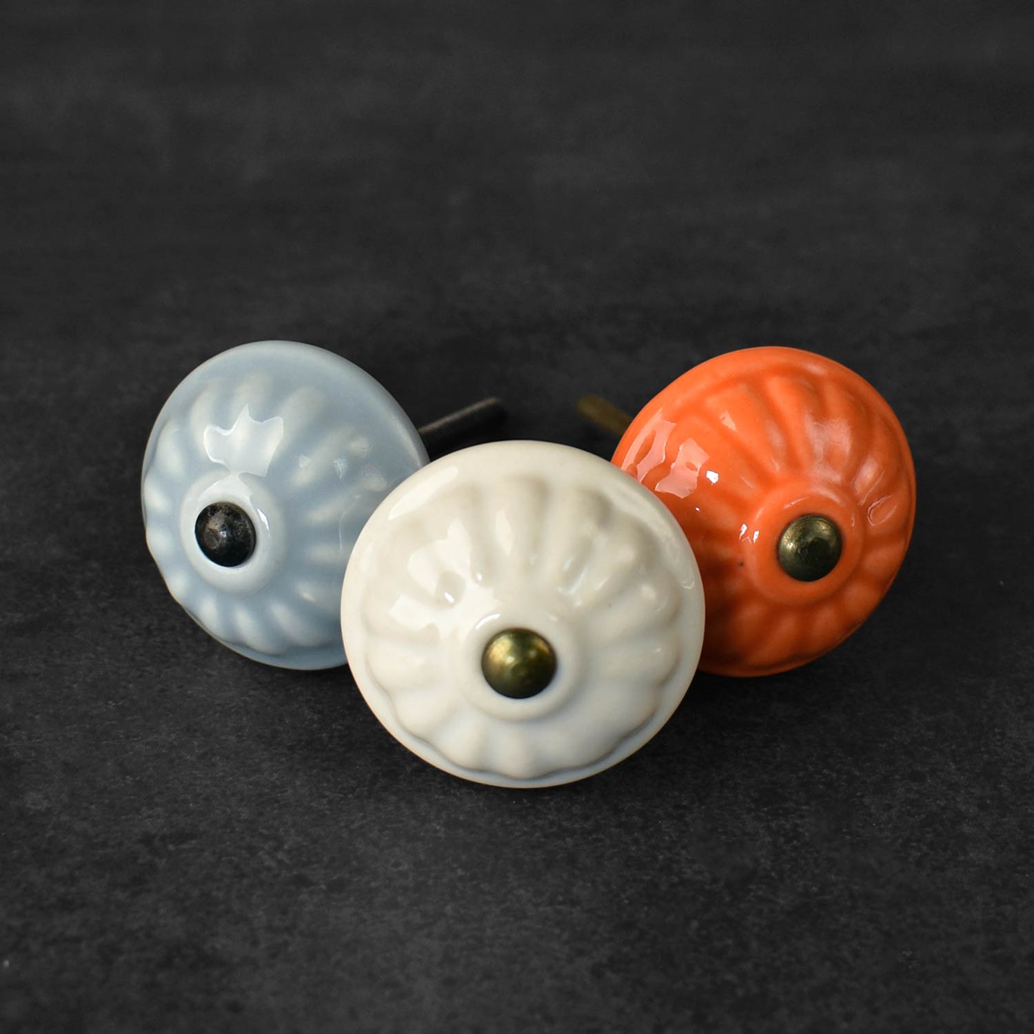 Rajwada Round Ceramic Cabinet and Wardrobe Knob