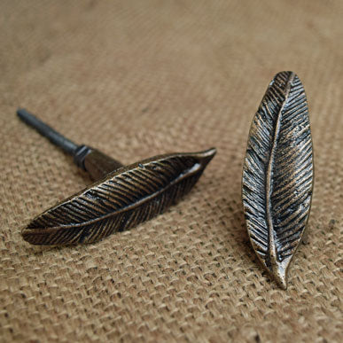 antique feather drawer knobs and pulls