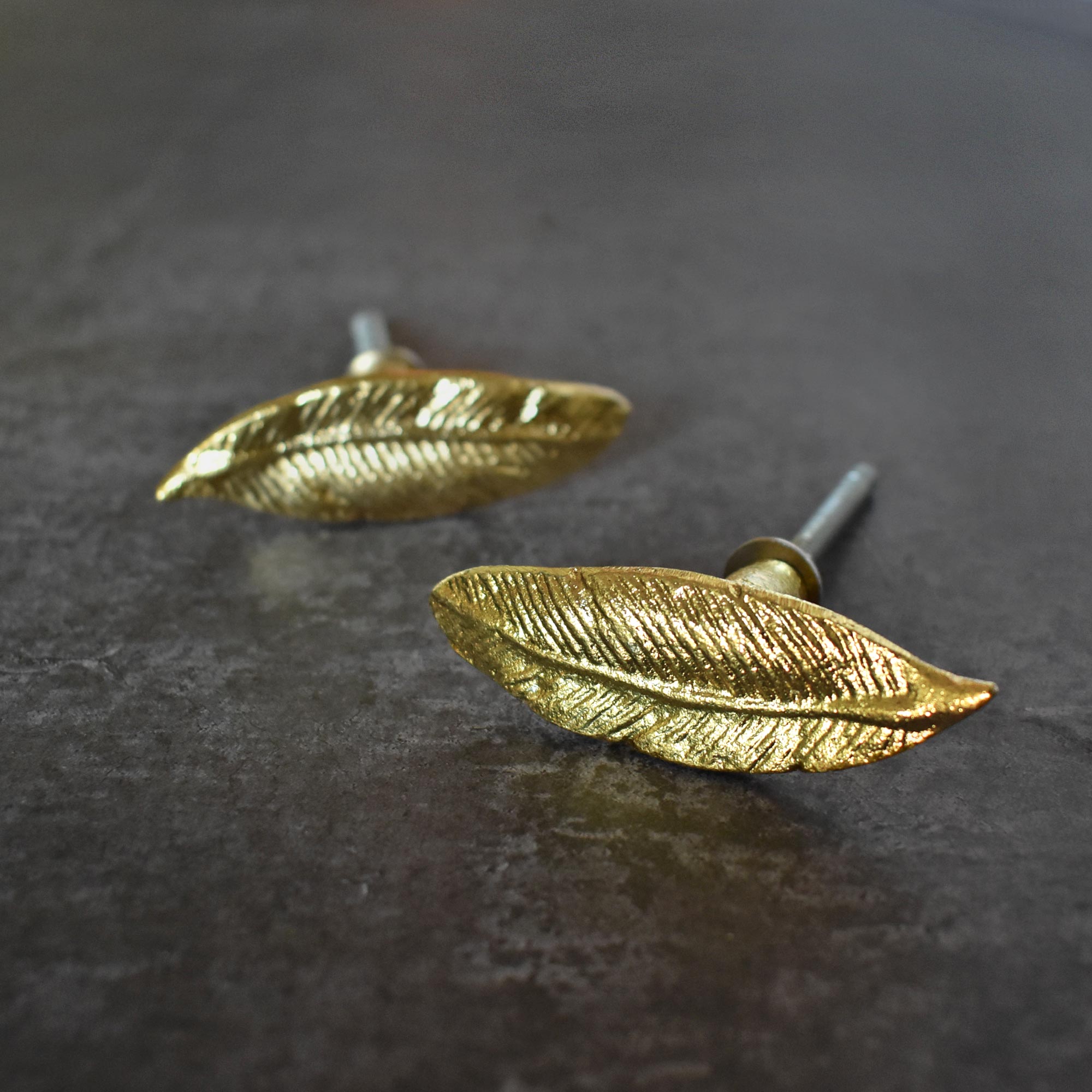 gold feather drawer knobs and handles