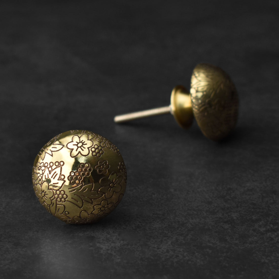 Moore Brass Cabinet Drawer Knob