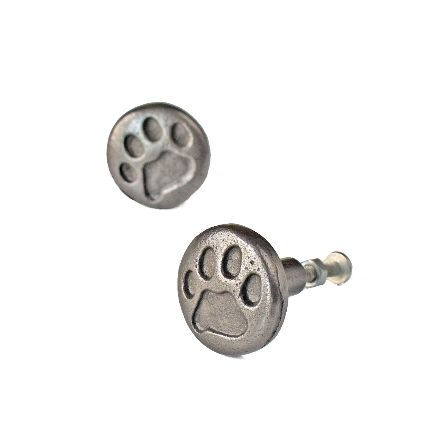 Paddi Paw Pewter Furniture Cabinet Drawer Knob