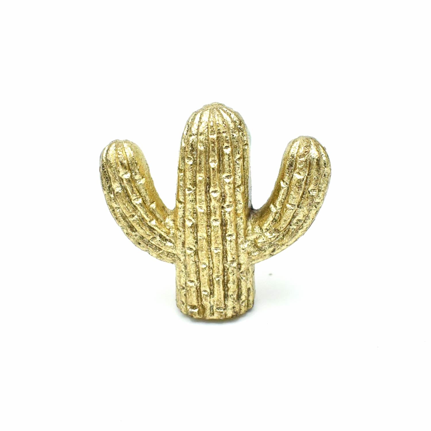 Xena the Cactus Gold Cabinet Dresser Knob