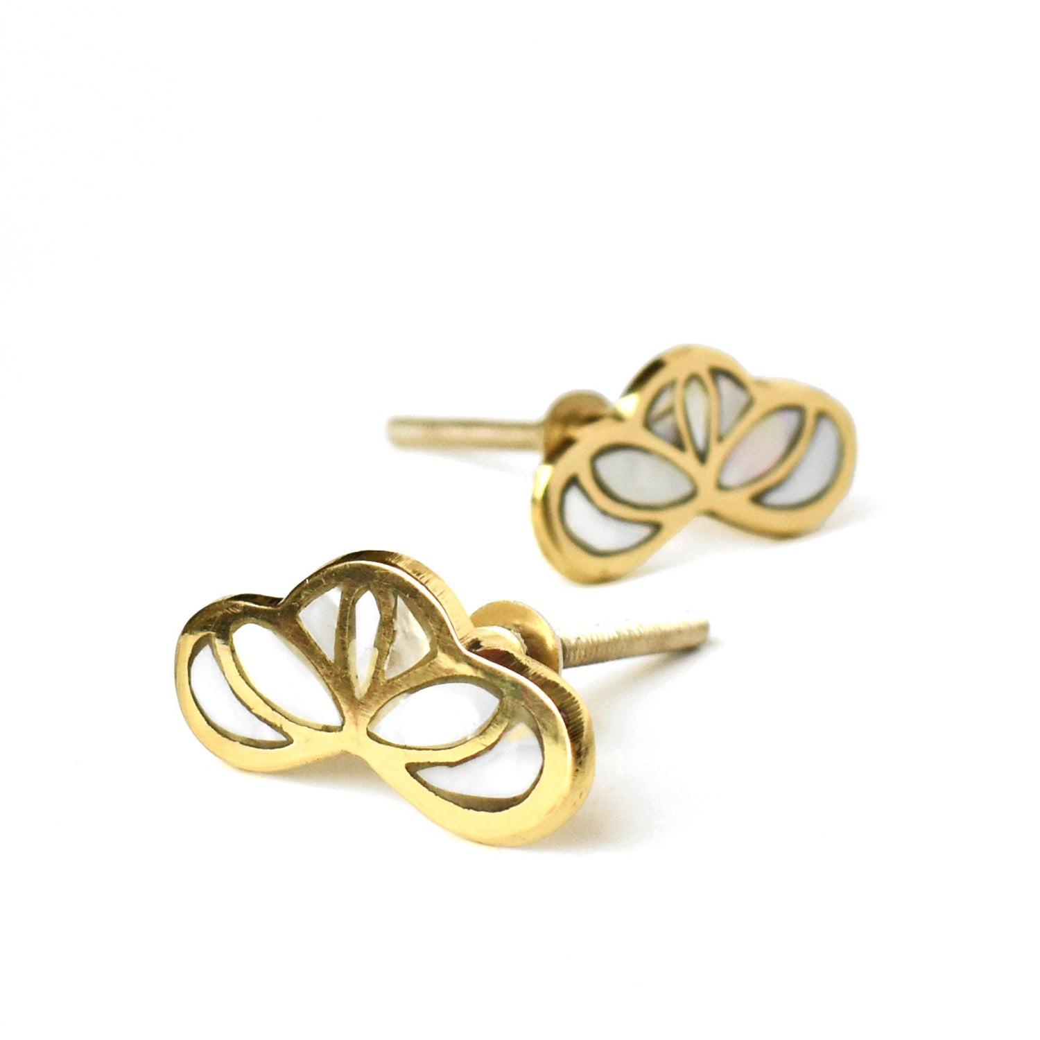 brass mother of pearl knobs