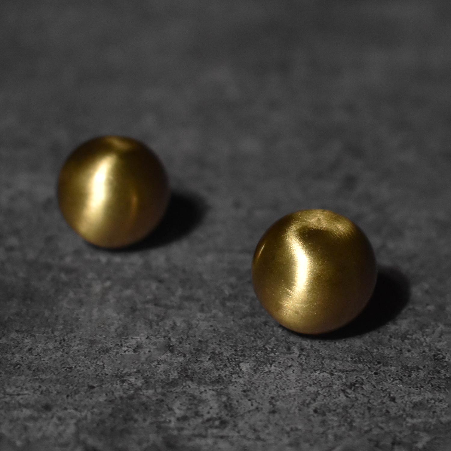 brushed brass cabinet knob
