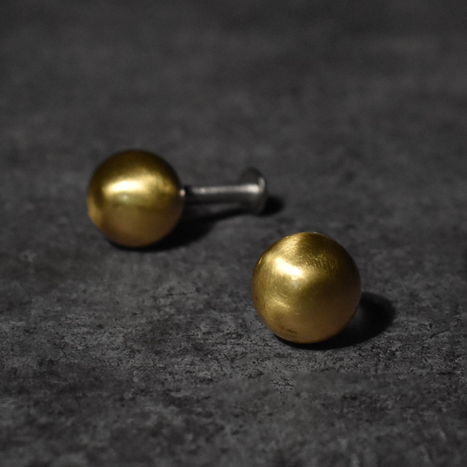 round brass cabinet knob