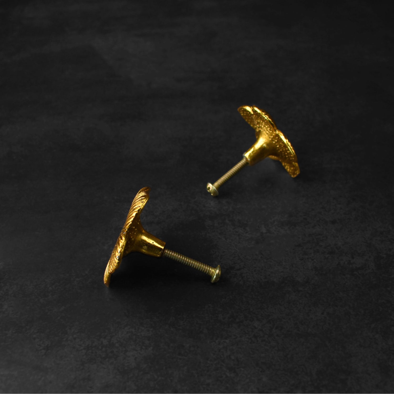 Solenne Gold Flower Cabinet Knob