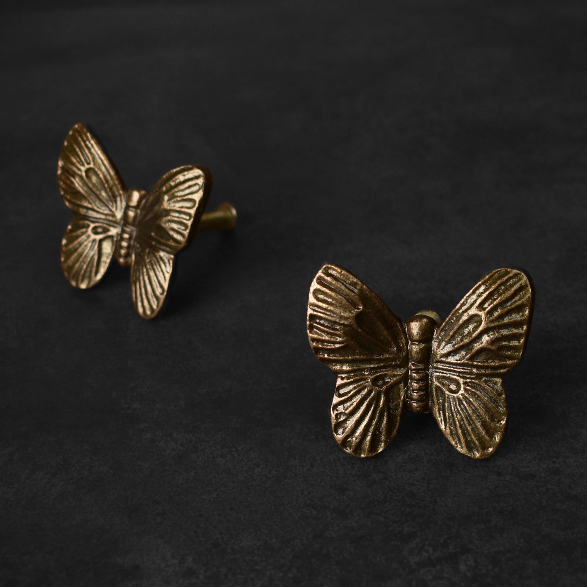 metal butterfly cabinet knob
