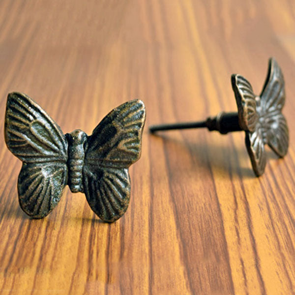 Papilion Butterfly Metal Cupboard Drawer Knob