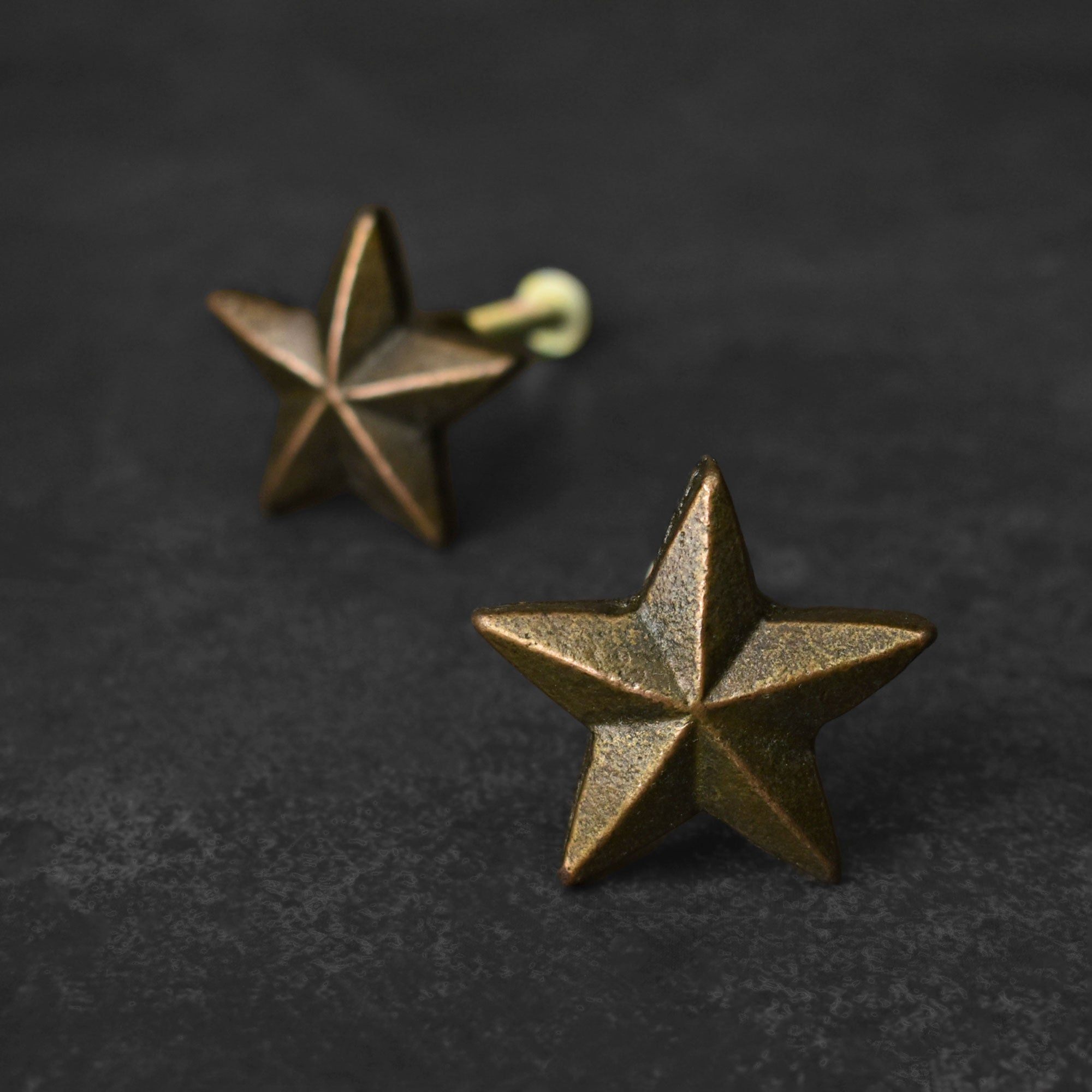 Vermeer Star Vintage Metal Drawer Knob