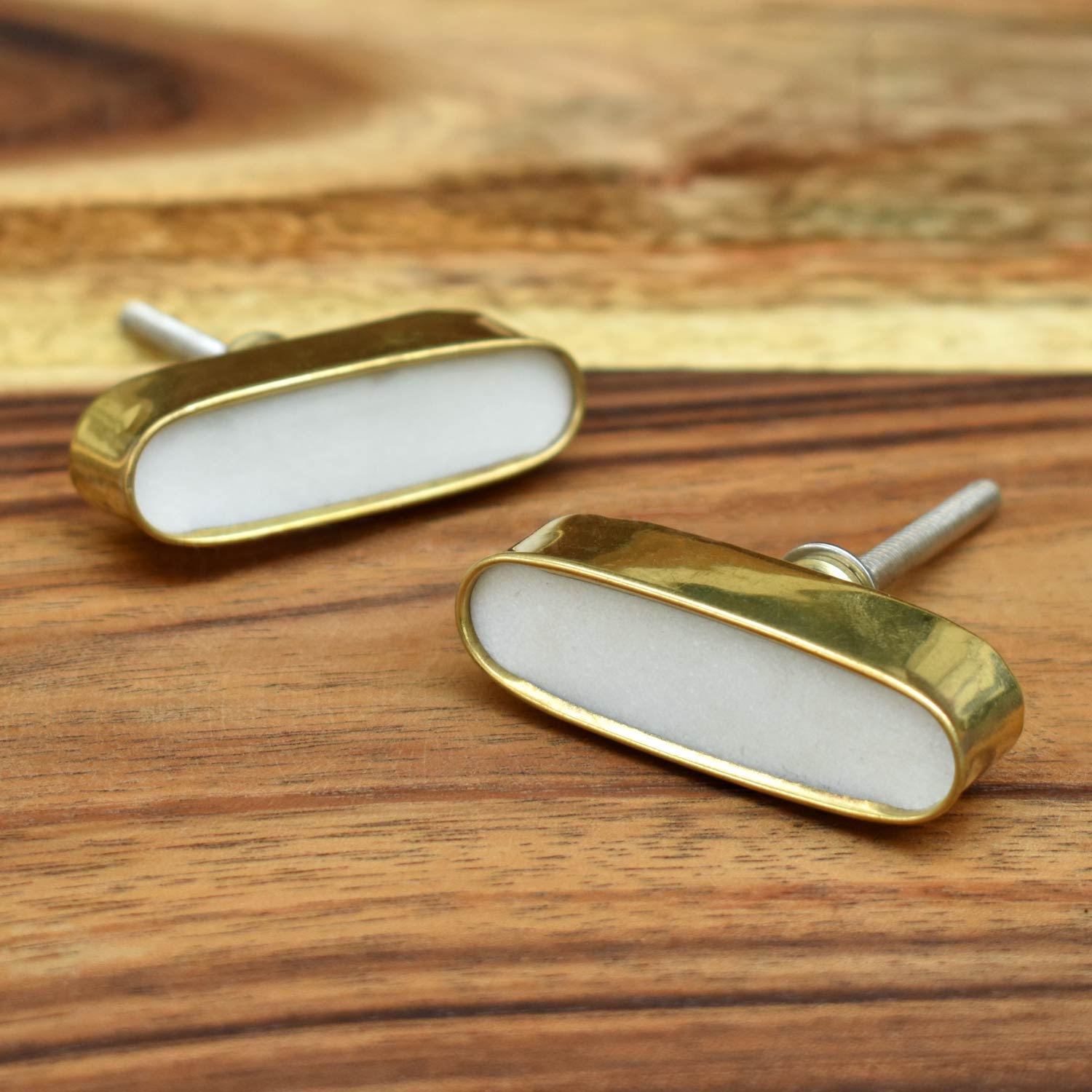 stone brass drawer knob