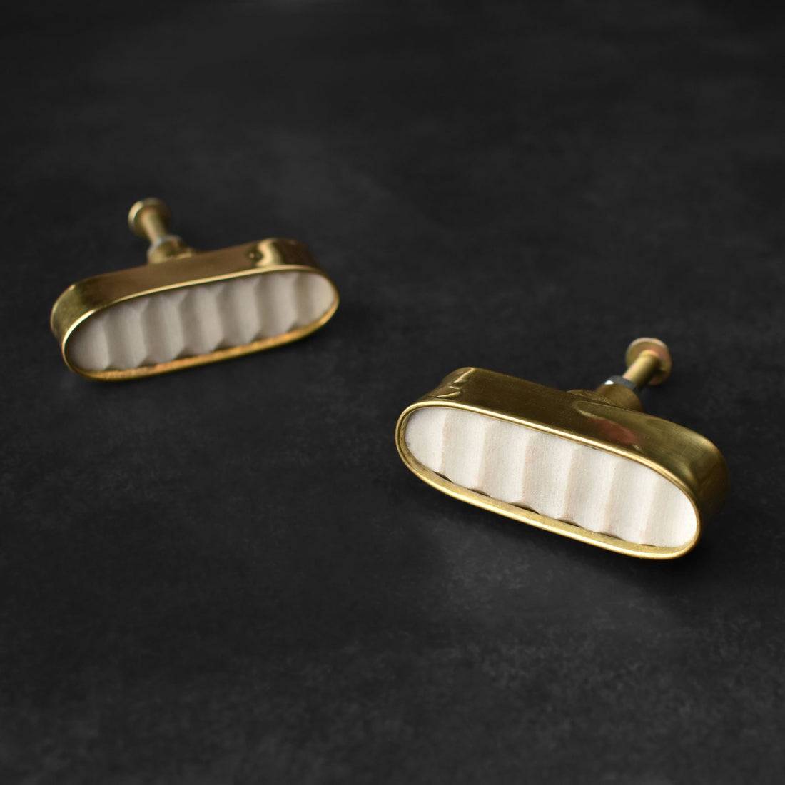 white stone drawer knobs