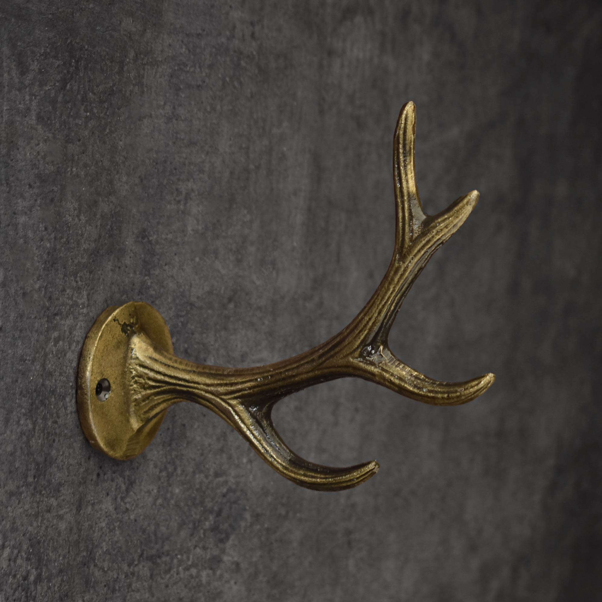 twig branch cast iron wall hook