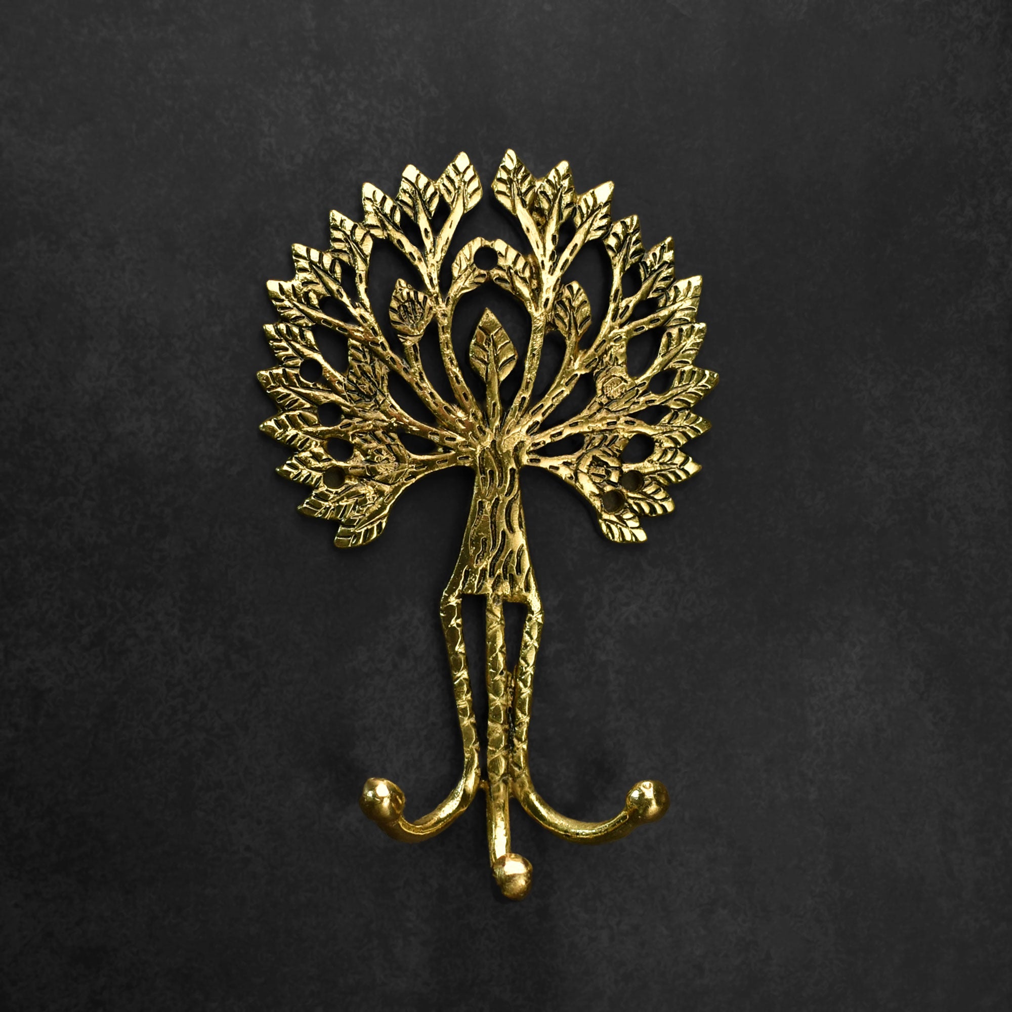 Aaranya Gold Tree of Life Keys Hook Hanger