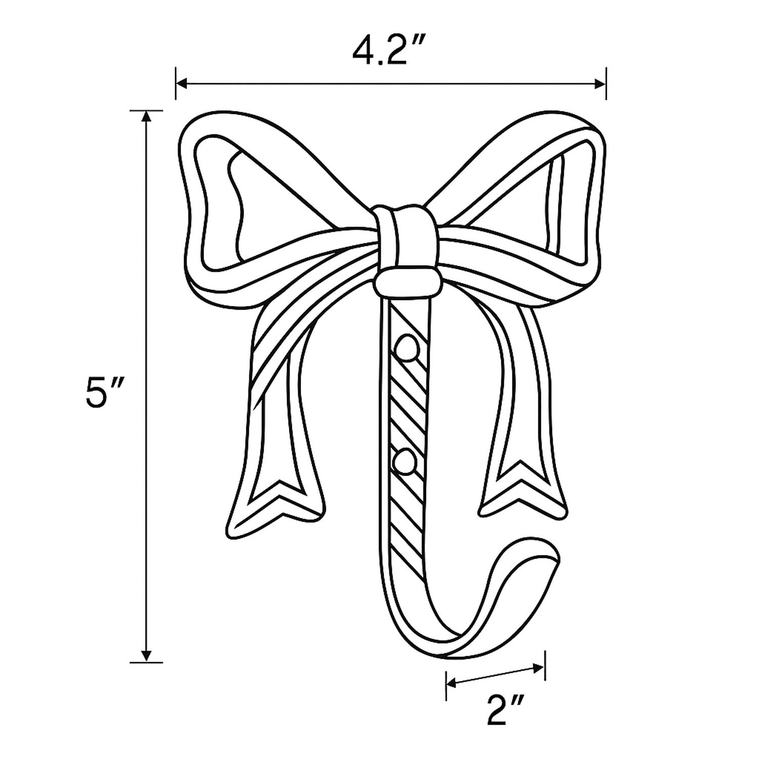 Noeud Bow Coat Hook Wall Hanger