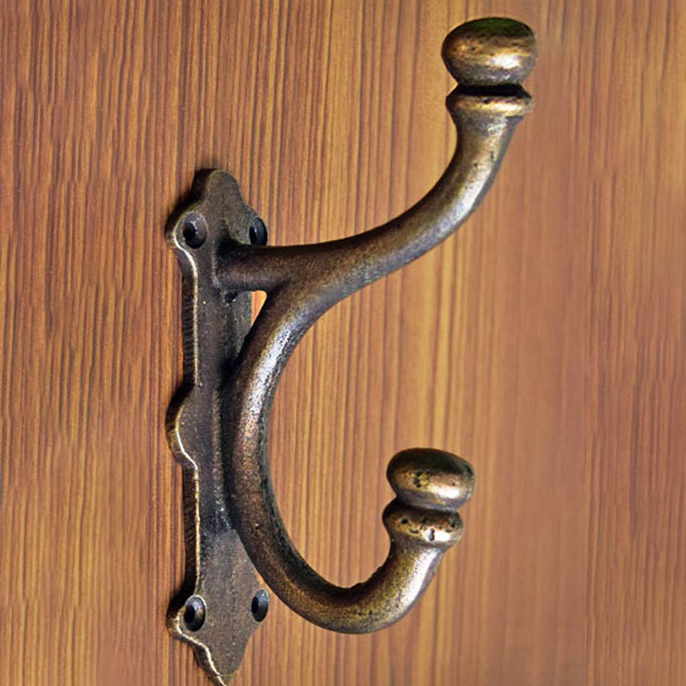 Minerva Cast Iron Coat and Towel Wall Hook