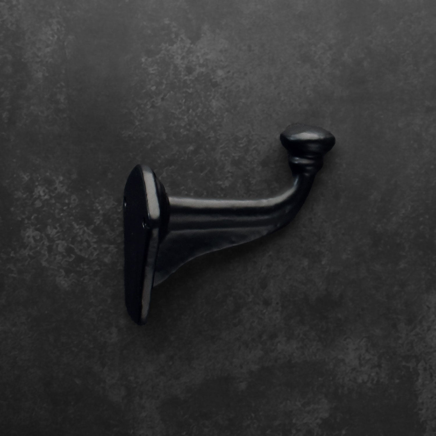 Remy Cast Iron Black Coat and Towel Wall Hook