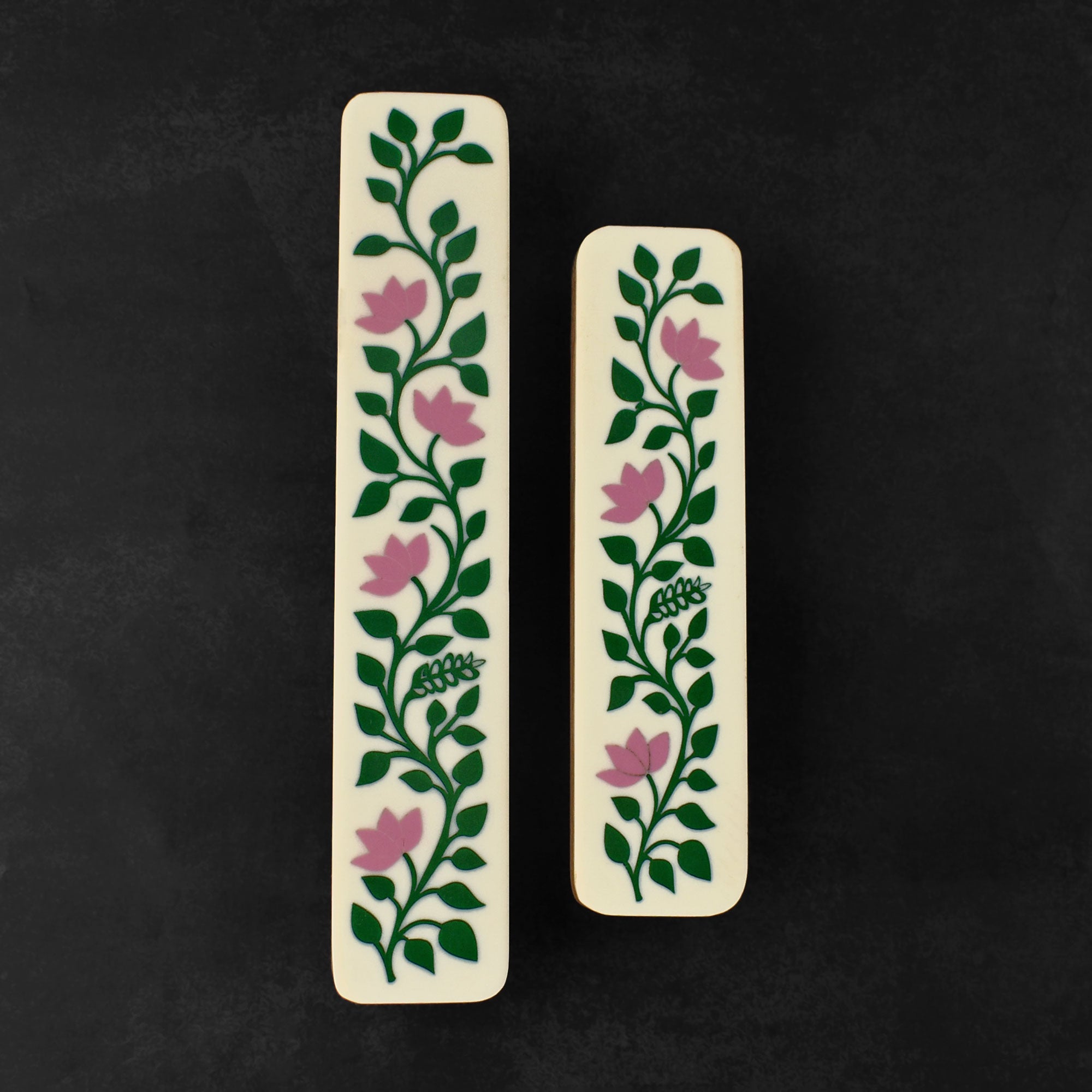 Aburaya Floral Resin Inlay Cabinet Cupboard Handle