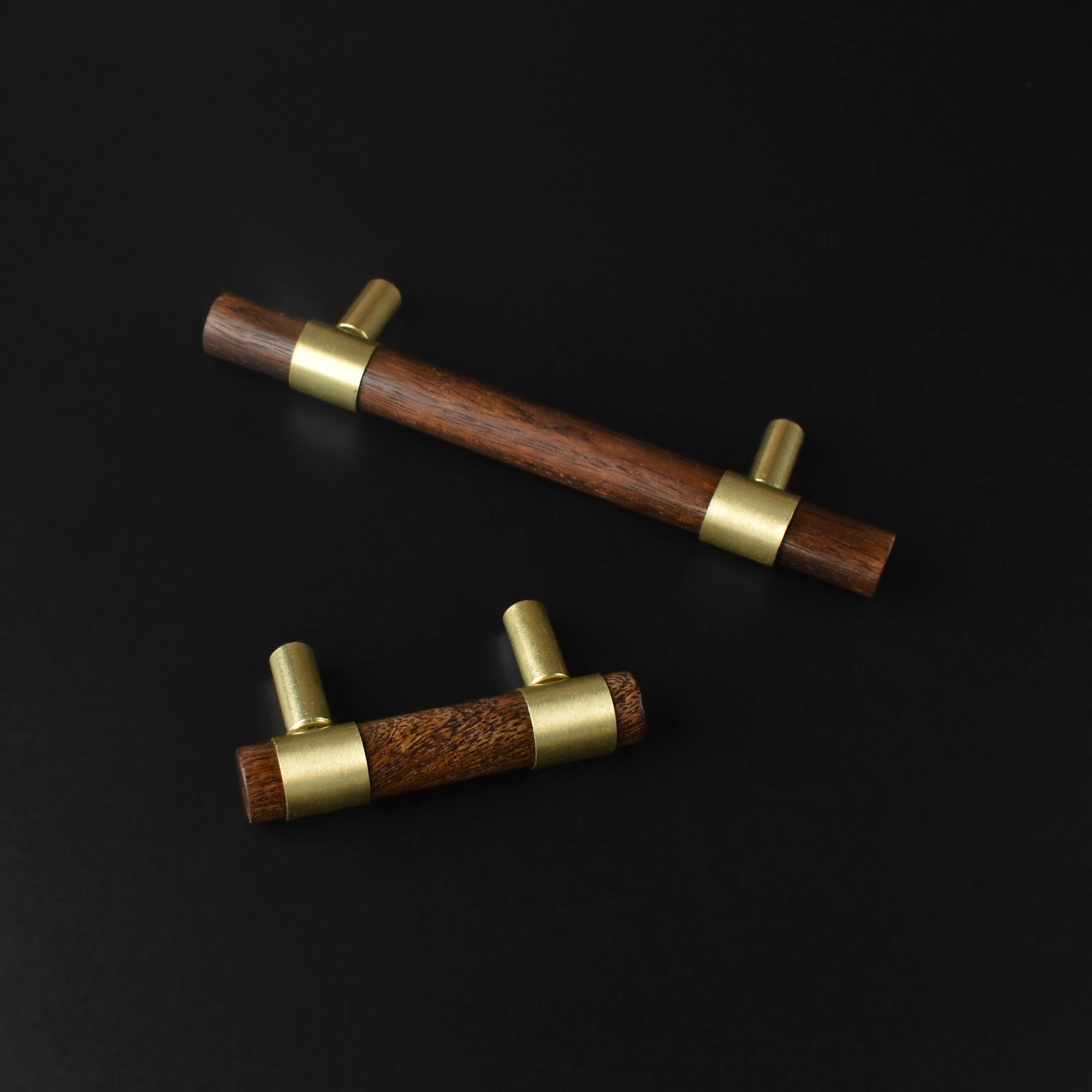 Mayfair Wood Brass Cabinet Drawer Handle