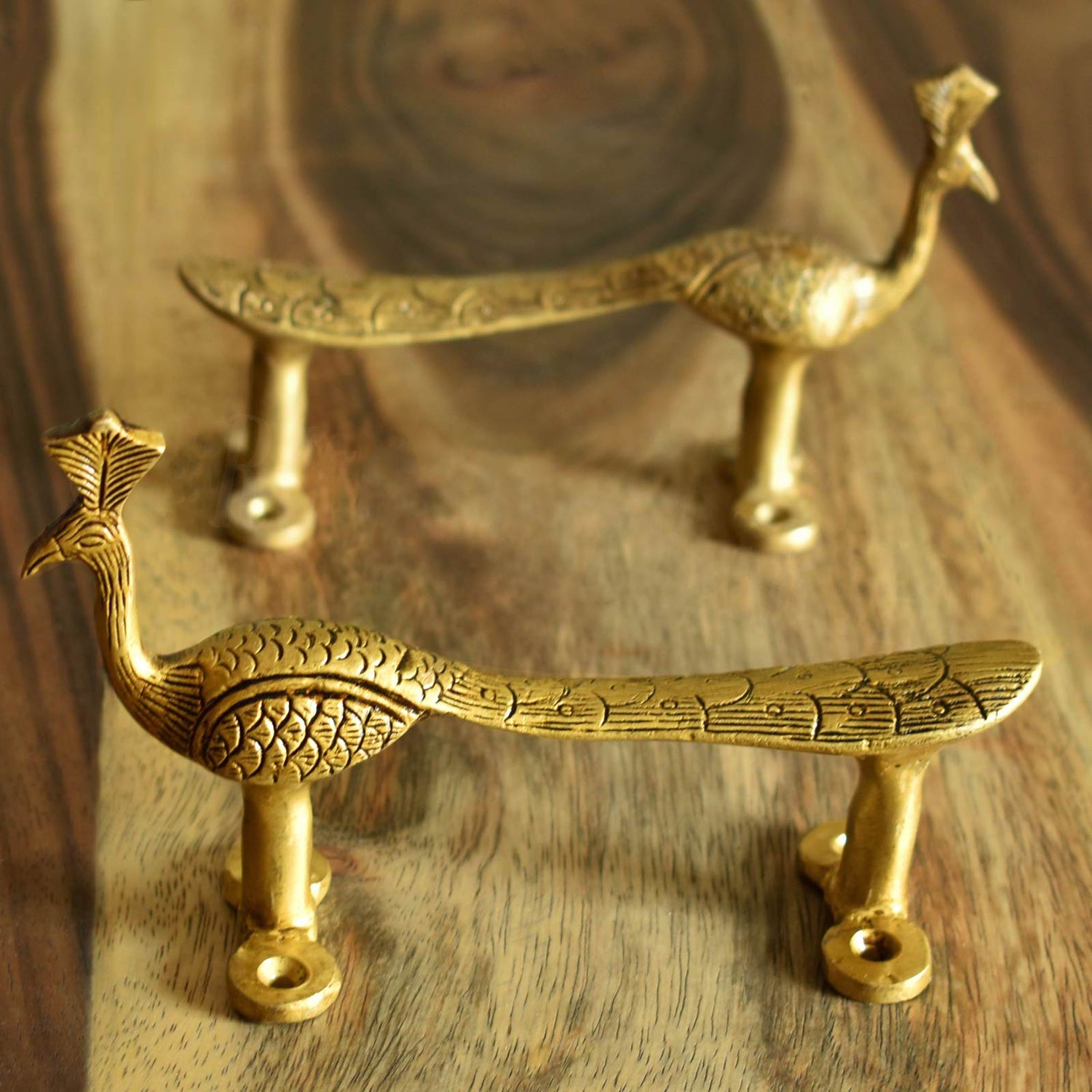brass peacock cabinet wardrobe handle