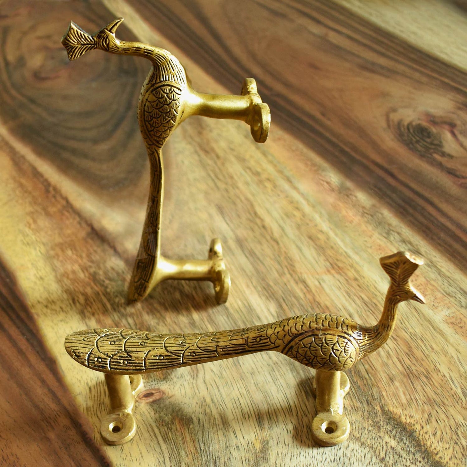 brass peacock cupboard almirah handle