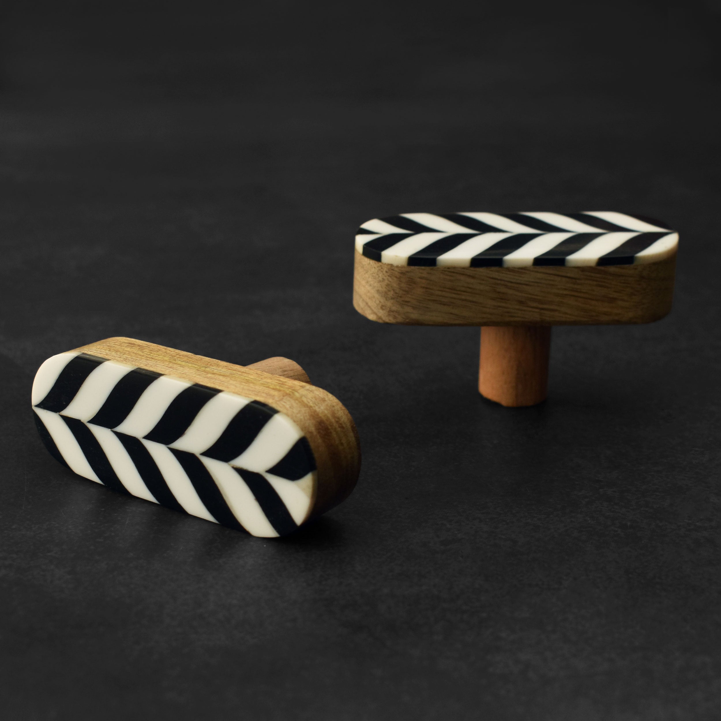 Black And White Chevron Wardrobe Cabinet Pull Handle